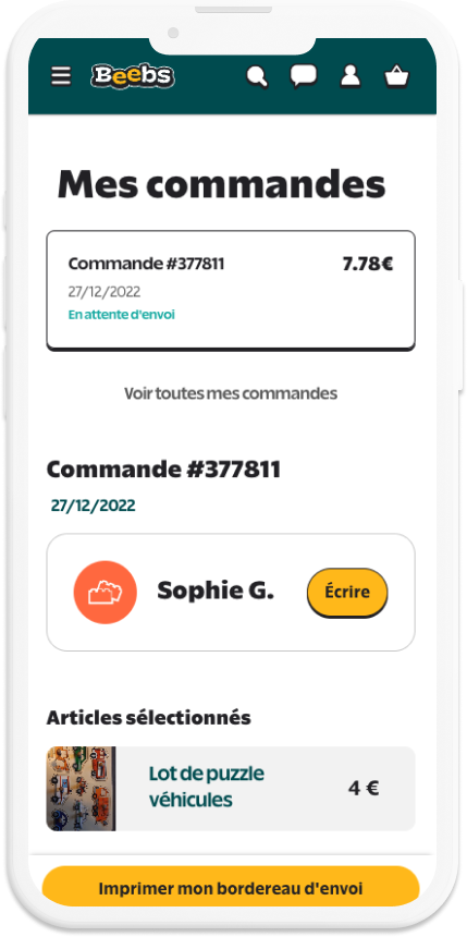 Comment valider une vente en générant le bordereau sur le site web Beebs ?  – Beebs