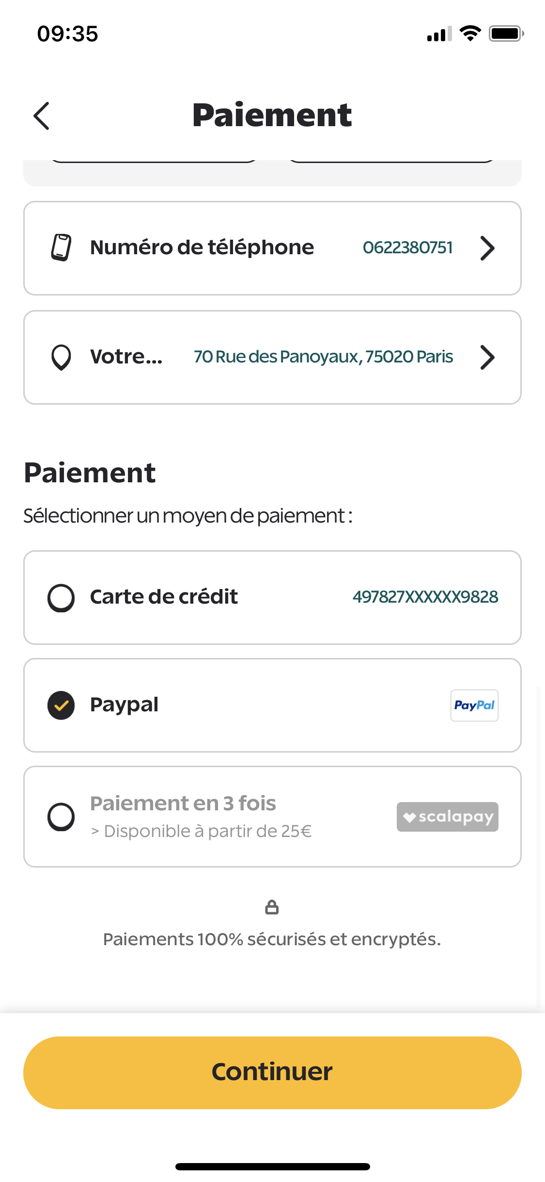 Comment payer avec PayPal sur  ?